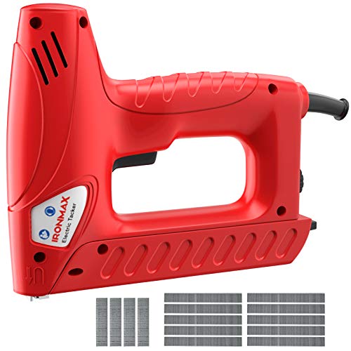 Goplus Electric Brad Nailer, Multi-Tacker Staple Nail Gun for Upholstery and Home Improvement, Includes 800pcs Staples and 200pcs Nails