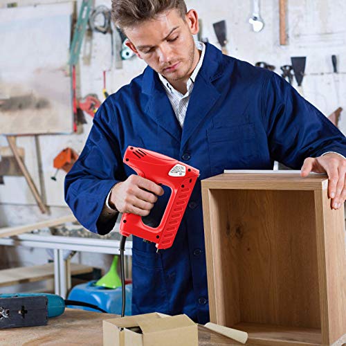 Goplus Electric Brad Nailer, Multi-Tacker Staple Nail Gun for Upholstery and Home Improvement, Includes 800pcs Staples and 200pcs Nails