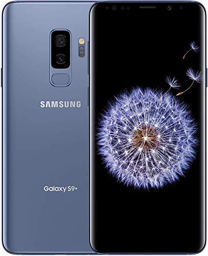 Samsung Galaxy S9+ Plus (64GB, 6GB RAM) 6.2" Display, Snapdragon 845, IP68 Water Resistance T-Mobile Unlocked for GSM/CDMA G965U (US Warranty) (Coral Blue)