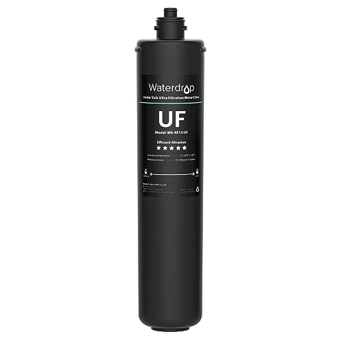 Waterdrop RF15-UF 0.01 Micron Replacement Filter Cartridge For 15UA/15UA-UF/15UB/15UB-UF/15UC/15UC-UF Under Sink Water Filter, Reduces Lead, Chlorine, Bad Taste & Odor, 16K Gallons High Capacity
