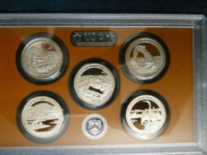 2014 s america the beautiful quarters national parks proof set - 5 coins - exceptional coins - us mint gem proof - no box or coa -