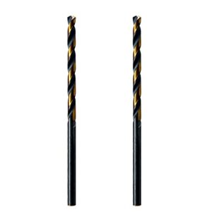 maxtool 3/64" 2pcs identical jobber length drills hss m2 twist drill bits fully ground black & bronze straight shank drills; jbf02h10r03p2
