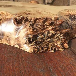 Table top from poplar burl slab, live edge table top, poplar burl, slab burl