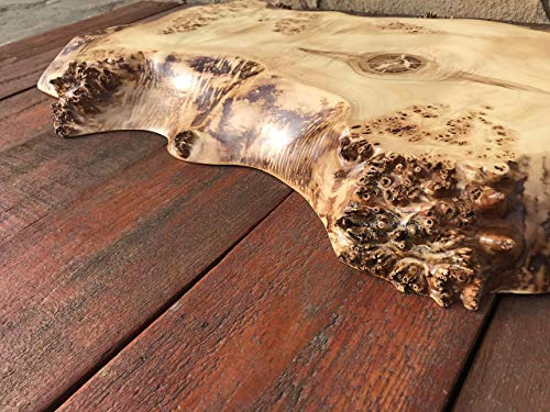 Table top from poplar burl slab, live edge table top, poplar burl, slab burl