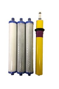 hydrotech compatible 41400006-35 gpd membrane with filters set - membrane made in usa