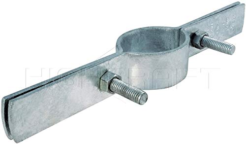 Highcraft DMST-H06 Riser Clamp Vertical Pipe Hanger for Copper, Iron, CPVC, PEX 6 in. Galvanized Steel