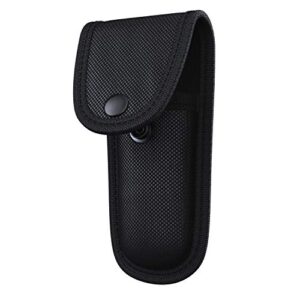swiss safe universal tactical knife sheath holster with belt loop - pouch fits any 5" folding pocket knife