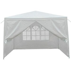 10'x10' carport garage car shelter canopy party tent sidewall with windows white
