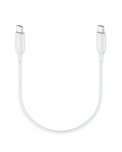 anker 60w, powerline iii usb-c to usb-c cable 2.0, usb c charger cable 1ft for macbook pro 2020, ipad pro 2020, switch, samsung galaxy s20 plus s9 s8 plus, pixel, and more (white)