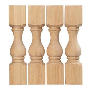 CAROLINA LEG CO. Countryside Pine Chunky Bench Legs - Perfect for Farmhouse Coffee Tables - Set of 4 - Made in NC - Dimensions: 3.5" x 16"