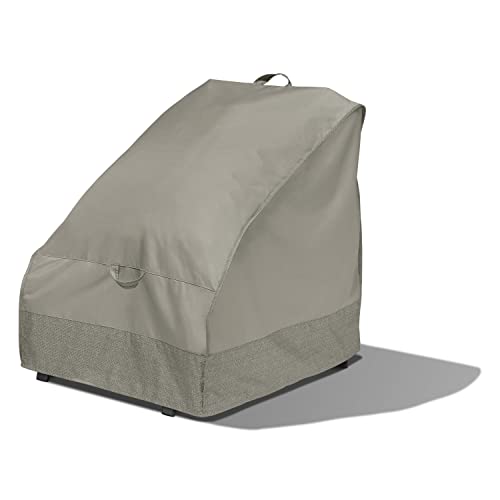 Duck Covers Classic Accessories Weekend Water-Resistant Patio Chair Cover with Integrated Duck Dome, 34 x 35 x 36 Inch, Moon Rock