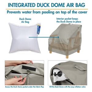 Duck Covers Classic Accessories Weekend Water-Resistant Patio Chair Cover with Integrated Duck Dome, 34 x 35 x 36 Inch, Moon Rock