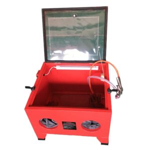 Parts-Diyer 25 Gallon Bench Top Air Sandblasting Cabinet Sandblaster Blast Large Cabinet Air Sand Blaster w/Spray Gun Steel Best Gift for Christmas