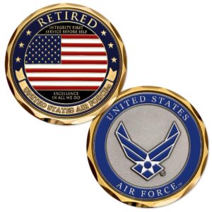 u.s. air force retired challenge coin