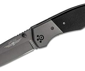 KA-BAR 3086 Jarosz Beartooth Gray Pocket Clip, Straight Edge
