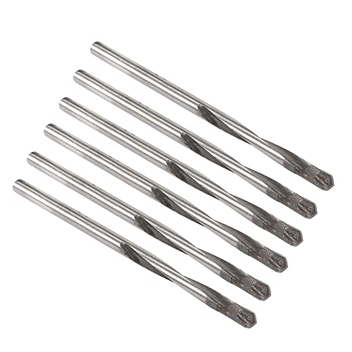 uxcell Cemented Carbide Twist Drill Bits 3mm Metal Drill Cutter for Stainless Steel Copper Aluminum Zinc Alloy Iron 6 Pcs