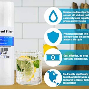 Sediment Melt Blown Water Filter Cartridge Standard 2.5x20" 5 Micron 2 Pack