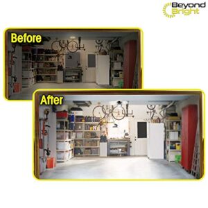 Ontel Beyond Bright LED Ultra-Bright Garage Light - 3 Adjustable Panels, Energy Efficient, Easy to Install, Durable and Long-Lasting Light for Garages, Warehouses and More