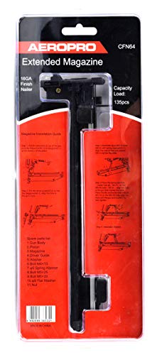 AeroPro CFN64 Extended Magazine for Hitachi NT65M2(S) 16-Gauge Finish Nailer w/ 135pcs Nail Capacity