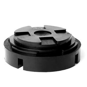 universal fit 5.5” large rubber jack pad/slotted jack pucks | made from heavy duty rubber, the ultimate protector for frame rail and paint
