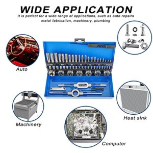 Toolly Tap and Die Set, 32pcs Metric Hardened Steel Tool Set, Essential Threading & Rethreading Tool with Storage Case