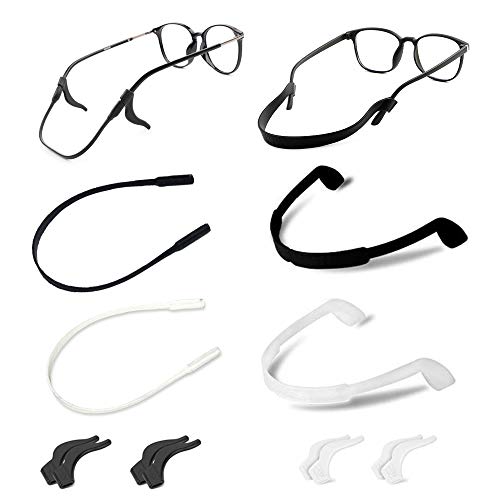 WOW DING Glasses Strap Set, 8 Pack, Eyeglasses Straps, Silicone Glasses Ear Grip, Glasses Holder Strap, Glasses Strap for Men, Sunglasses Strap for Women