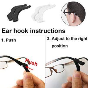 WOW DING Glasses Strap Set, 8 Pack, Eyeglasses Straps, Silicone Glasses Ear Grip, Glasses Holder Strap, Glasses Strap for Men, Sunglasses Strap for Women