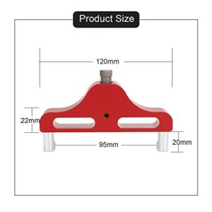 Aluminum Alloy Center Scriber,Center Mark Finder Tool,Woodworking Scriber Center Line Marking Tool,95mm Measuring Range,High Measuring Accuracy,For Woodworking Marking(Red)