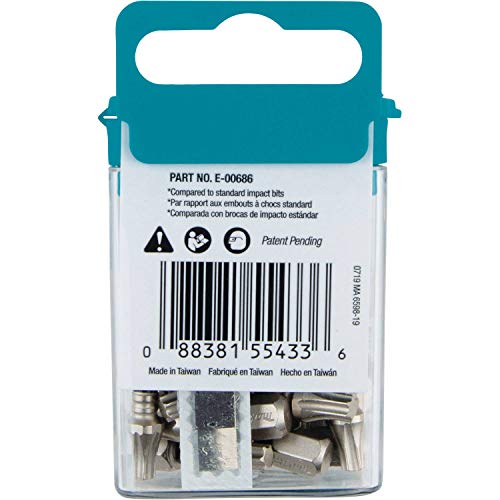 Makita E-00686 Impact XPS™ T25 Torx 1" Insert Bit, 15/pk