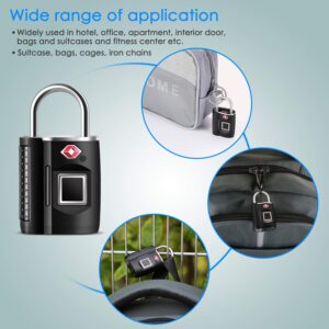 Fingerprint Lock, TSA Approved Smart Digital Locker Lock for Gym, Luggage, Travel, House Door, Suitcase, Backpack, School, Bike,Office, Keyless