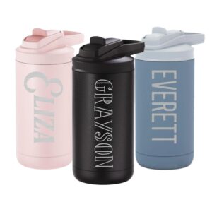 personalized 12oz kids insulated steel tumbler - 41 fonts