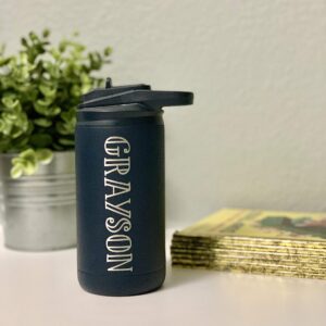 Personalized 12oz Kids Insulated Steel Tumbler - 41 Fonts