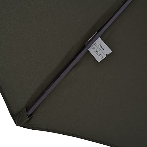 Outsunny Extra Large 15ft Patio Umbrella, Double-Sided Outdoor Umbrella with Crank Handle and Air Vents for Backyard, Deck, Pool, Market, Gray