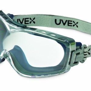 Honeywell Uvex Stealth OTG Safety Goggles with Clear HydroShield Anti-Fog Lens & Fabric Headband (S3970HSF)