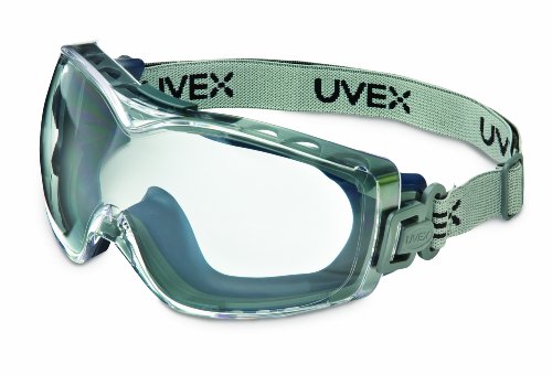 Honeywell Uvex Stealth OTG Safety Goggles with Clear HydroShield Anti-Fog Lens & Fabric Headband (S3970HSF)