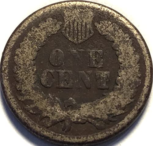 1863 P Indian Head Civil War Penny Cent Seller About Good