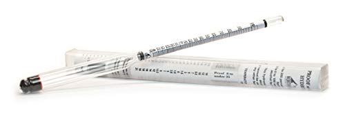 North Mountain Supply Premium Glass Proof & Tralle Hydrometer Alcoholmeter - Made in France - Lead & Mercury Free