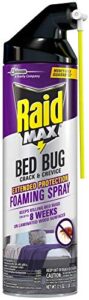 raid max foam bed bug 17.5 ounce (pack of 3)