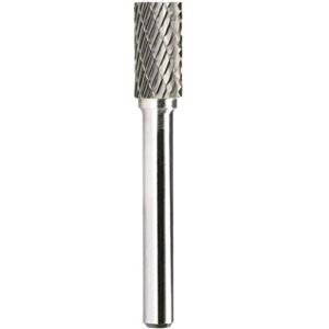 sa-3 tungsten carbide burr rotary file cylindrical shape double cut for die grinder drill bits 1/4'' inch diameter of shank and 3/8'' inch diameter of cutter 3/4'' inch cutter length