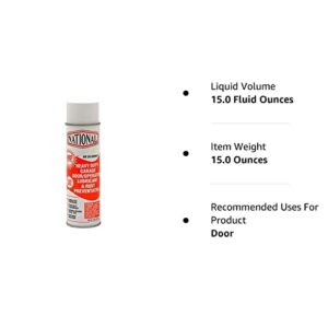 400-HD Orange National Heavy Duty Garage Door Operator Lubricant & Rust Preventative 15oz Aerosol Orange NO Silicones