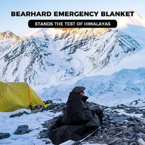 Bearhard 3.0 Heavy Duty Emergency Blanket, Emergency Tarp, Insulated Blanket, Thermal Waterproof Survival Space Blanket for Hiking, Camping