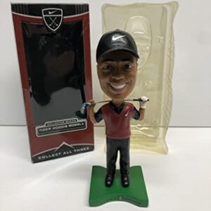 Tiger Woods wearing Classic Red Shirt NIKE Collector Series Limited Edition Premium Bobblehead Bobble holding golf club