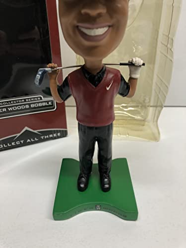 Tiger Woods wearing Classic Red Shirt NIKE Collector Series Limited Edition Premium Bobblehead Bobble holding golf club