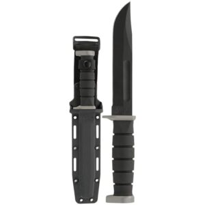ka-bar 1292 d2 extreme fighting/utility knife black hard plastic sheath, straight edge