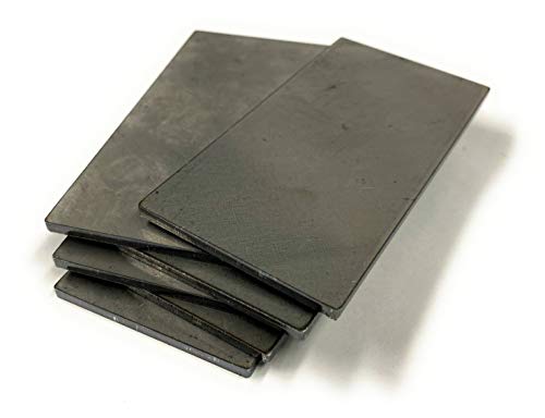 Welding Coupons - 11 Gauge Mild Steel - 2 by 4 Inch (2"X4") - Multipacks - Made in USA - Weld Practice and Training for MIG, TIG, Stick, Arc, Gas and Brazing (6 Pack)