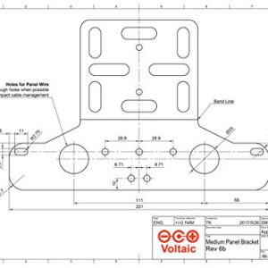 Voltaic Systems - Solar Panel Mounting Bracket (Medium) | Compatible with 3.5W - 10W Voltaic Solar Panels