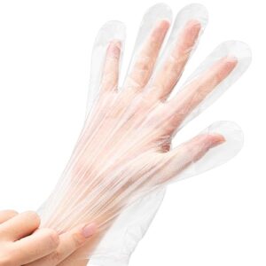 400 pcs plastic gloves disposable - food service gloves serving gloves medium large