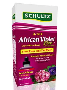 schultz spf44900 african violet plus liquid plant food 8-14-9, 4 oz (pack of 2)