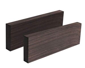 tzong 2pcs black ebony lumber wood timber handle plate for music instruments diy tools 3/8"x1.5"x5"