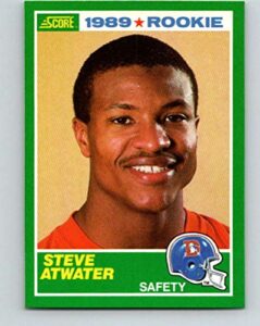 1989 score #263 steve atwater denver broncos nfl football card (rc - rookie card) nm-mt